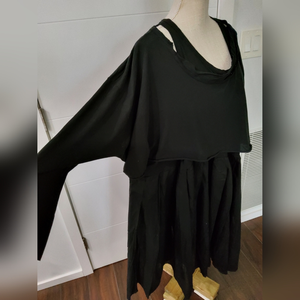 RUNDHOLZ Dip Layered Cotton Midi Dress Size OS - Picture 6 of 13